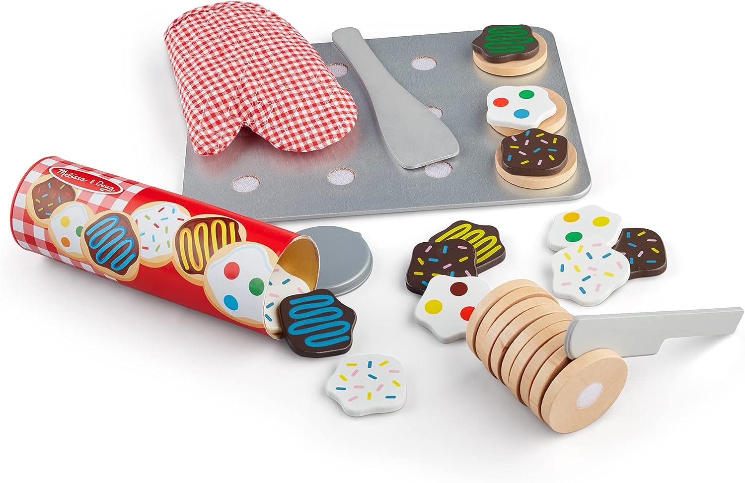 Slice & Bake Wooden Cookie Play Food Set – Italian Children's Market
