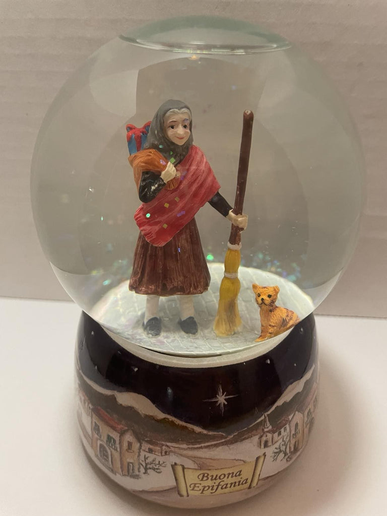 La Befana Musical Snowglobe ( Clearance - defective, please read description )