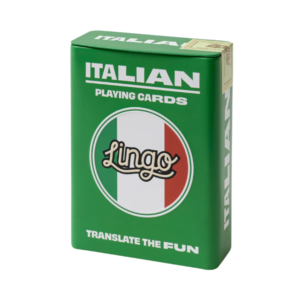 LINGO Italian Language Learning Playing Cards